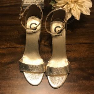 G by Guess Gold Foil Heeled Sandal